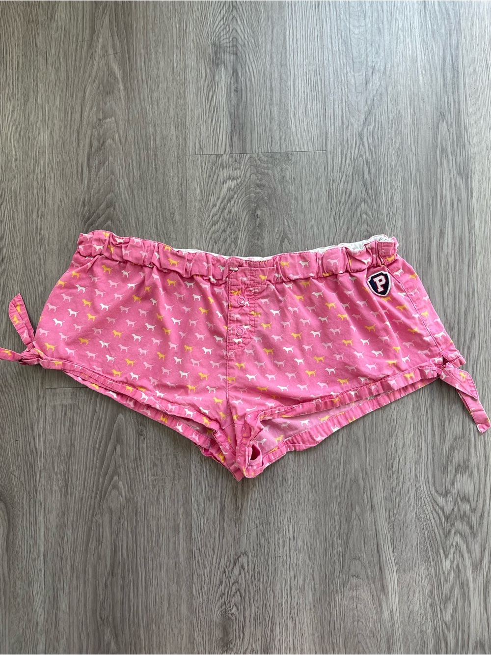 Vtg Y2K PINK Victoria’s Secret boxer shorts 2008